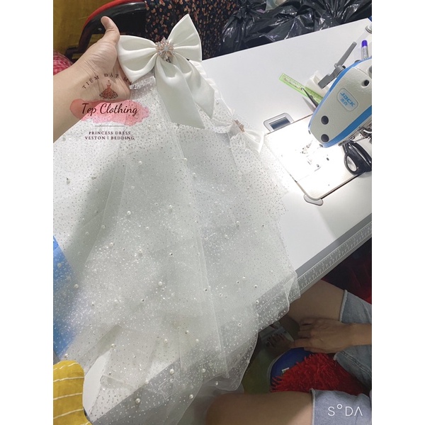 Lúp Cô Dâu Kết Ngọc - Cài Tóc Cô Dâu/Kết Ngọc  Cho Bé Gái by Tep Clothing