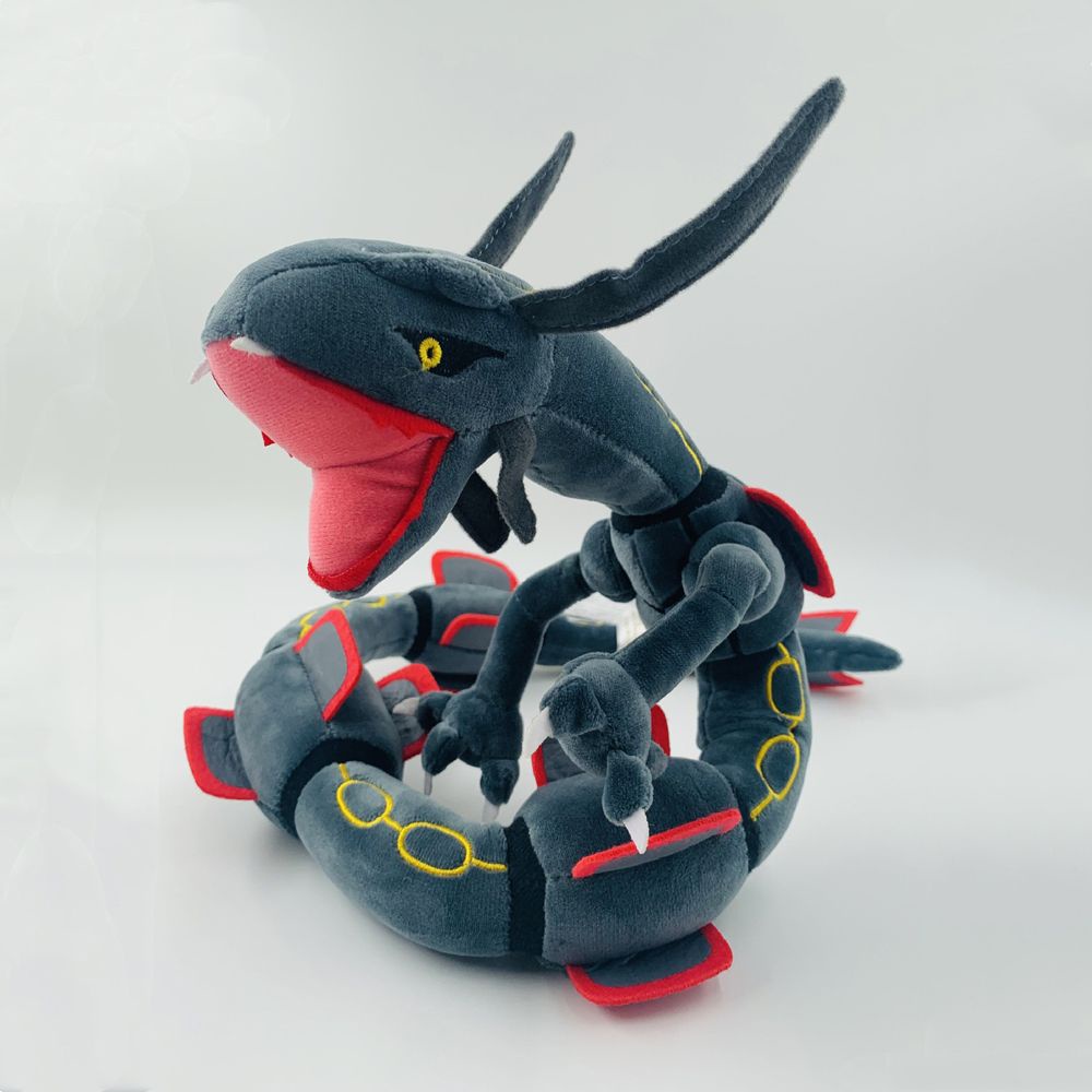 BERNARDO for Children Rayquaza Dragon 80cm Mega Rayquaza Ray Dra Plush Toys Pokemon Toys Stuffed Animals Figures Doll Green Black Best Gifts Dragon Plush Toy Stuffed Toy/Multicolor