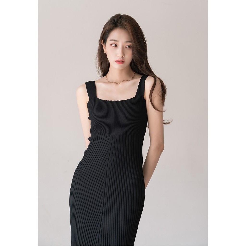 Đầm Len 2 Dây Form Chuẩn Tôn Dáng, Đi Làm, Đi Tiệc Đều Đẹp - D55 | BigBuy360 - bigbuy360.vn