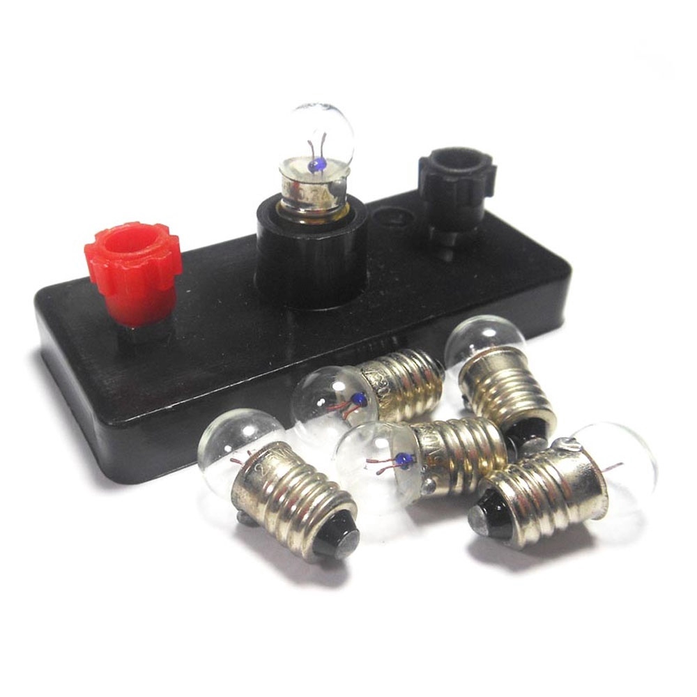 Set 5 Bóng Đèn Pin E10 2.5V / 0.3A Chuyên Dụng Cho Phòng Thí Nghiệm