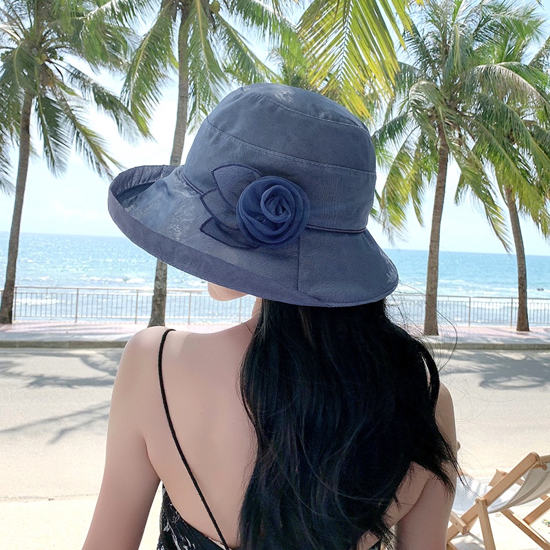 Nón Tai Bèo Họa Tiết Hoa Thanh Lịch Dành Cho Nữ
