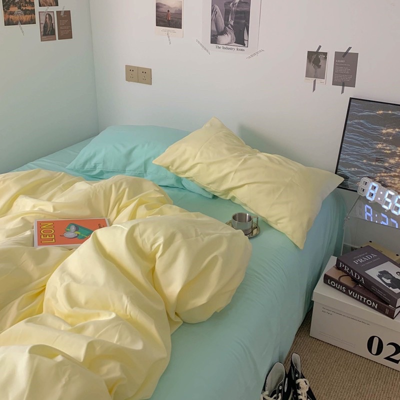 Set Bộ Vỏ Chăn Ga Cotton TC, Chất Cotton Mềm Mát - Nhiều Màu Sắc (shinbedding)