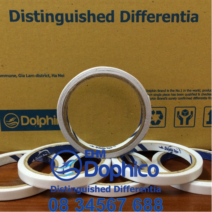 Băng dính 2 mặt KT: 10mm x 10Y – Dùng trong công tác văn phòng phẩm, dán hồ sơ, văn thư, bao thư, bưu thiếp