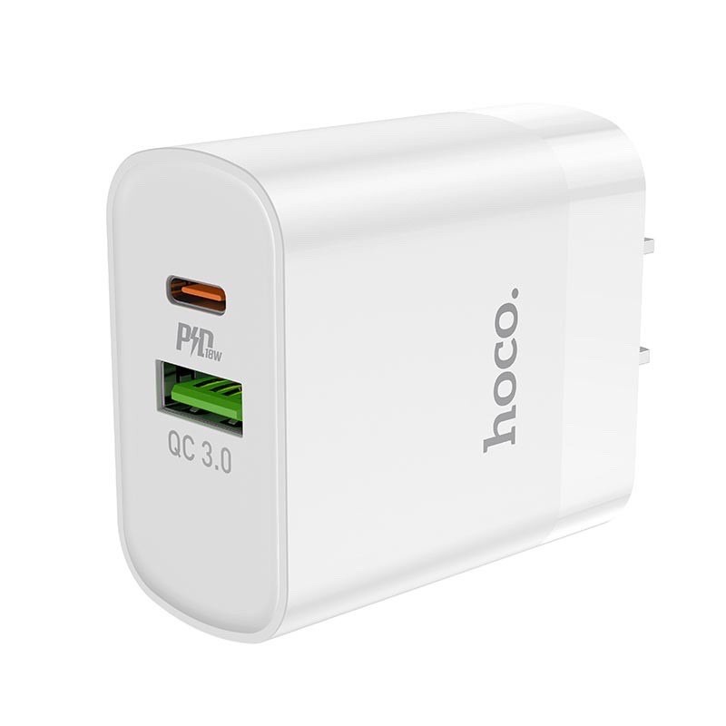 Bộ Sạc IP 20W Hoco C80 2 cổng USB+TypeC .QC3.0 PD 20W