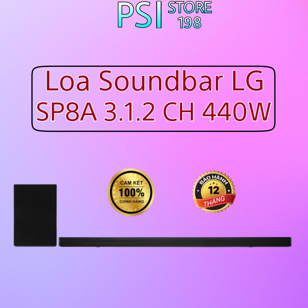 Loa thanh Soundbar LG 3.1.2 SP8A 440W Chính hãng