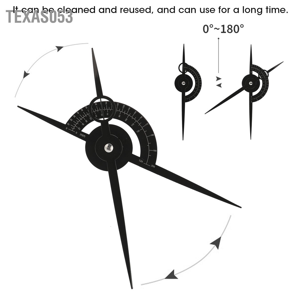 Texas053 Dụng cụ vẽ hình xăm Ba điểm định vị Hướng dẫn kẻ lông mày Cân bằng Thước đo