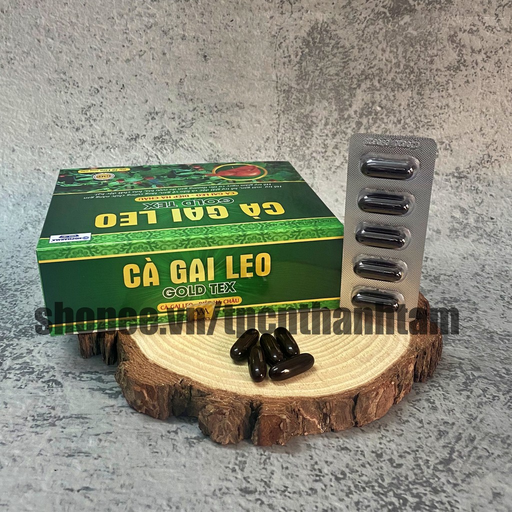 Bổ gan Cà Gai Leo GOLDTEX bảo vệ gan ,giải độc gan , hạ men gan, tăng cường chức năng gan - HỘP 50 viên ( Vỉ )