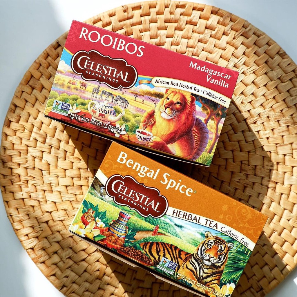 Trà túi lọc Celestial Seasonings hàng Mỹ nhiều vị