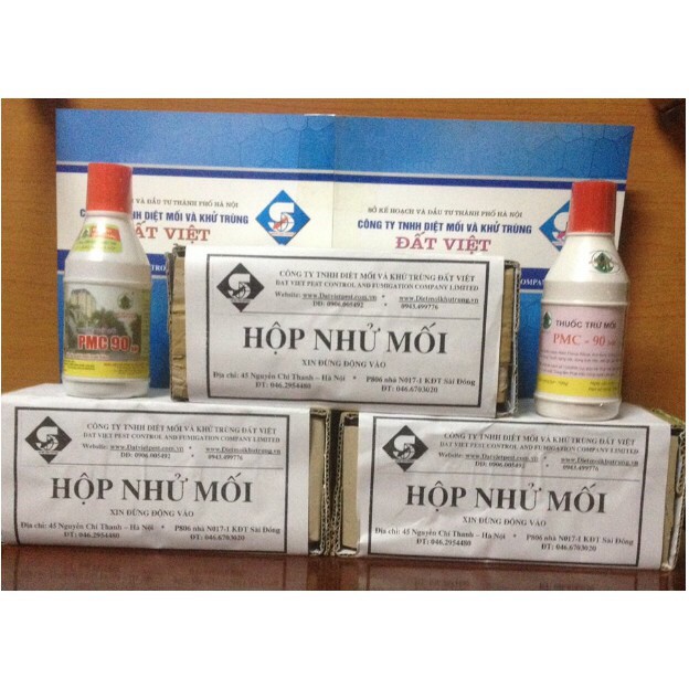 combo 3 hộp nhử mối + 2 lọ diệt mối tận gốc PMC 90