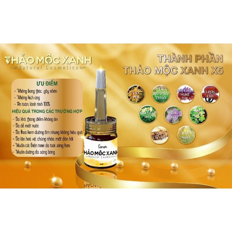 Thảo Mộc Xanh Trắng Da X5