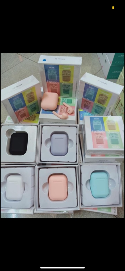 [CHÍNH HÃNG] Tai Nghe Bluetooth i12 ⚡FreeShip⚡ Cảm Biến Vân Tay Cáp Sạc Đi Kèm Full Các Màu, Nghe Gọi Nghe Nhạc | BigBuy360 - bigbuy360.vn