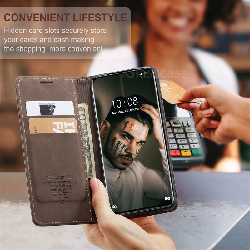 Bao Da Điện Thoại Nắp Lật Kèm Ngăn Đựng Thẻ Chống Sốc Cho xiaomi 13 12 12t 13t 12s 12x 11t pro 13 lite 5g xiomi 12tpro