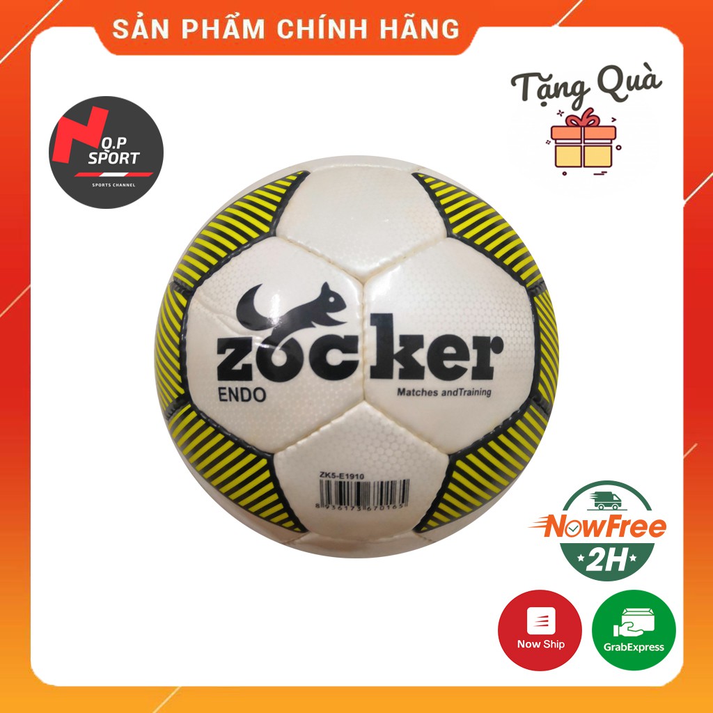 Quả Bóng Đá Zocker ENDO Thương Hiệu Zocker Chất Liệu Da Microfiber Cao Cấp Tiêu Chuẩn Thi Đấu FIFA_Tặng Kim + Lưới