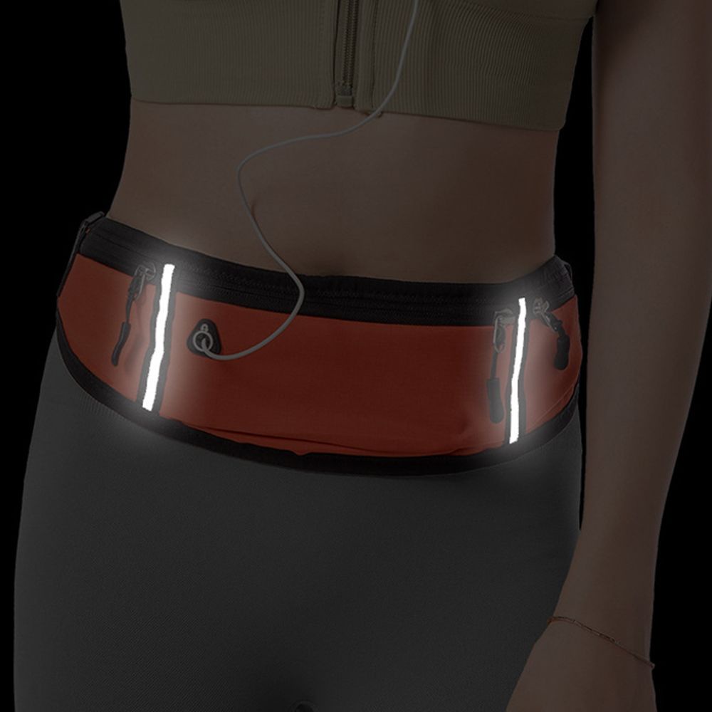 Túi đeo thắt lưng có dải phản quang nhỏ gọn kháng nước nhiều màu sắc thời trang cho nam và nữ