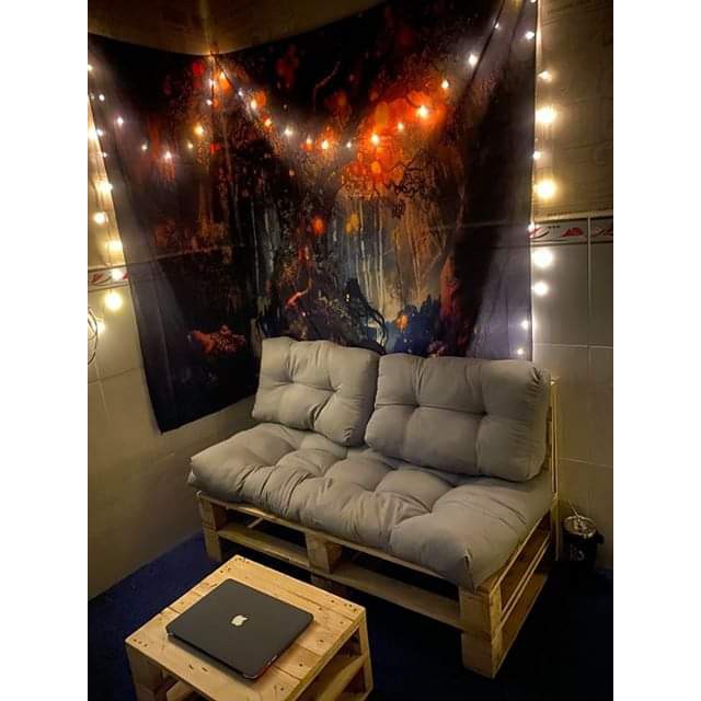 Sofa Pallet Có Thành Dựa Lưng - Phù hợp với mọi không gian - Gỗ thông mới