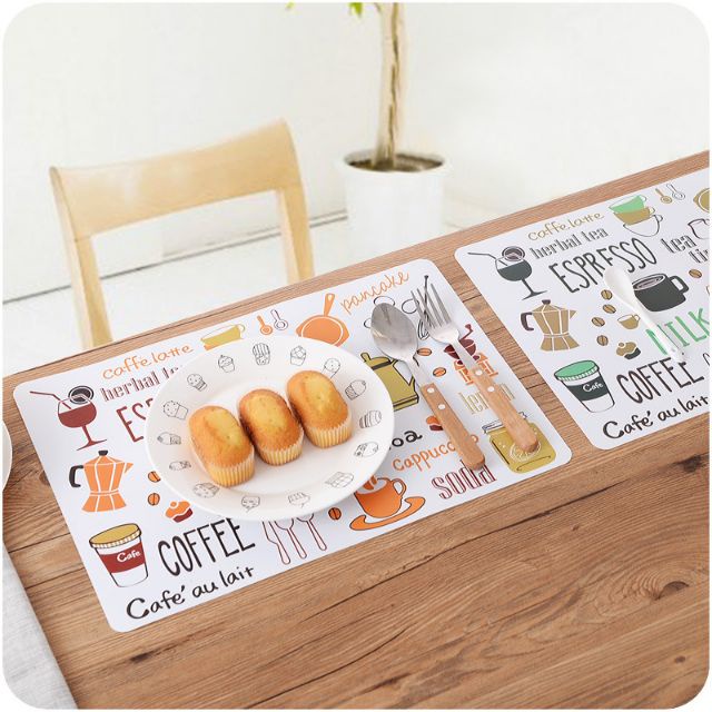 Tấm Lót Trải Bàn Ăn Bát Đĩa Chống Nóng Chống Bẩn Cách Nhiệt Uốn Dẻo 88316 Lavio Store