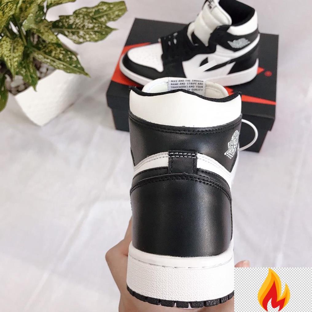 Giày JORDAN PANDA Giày Thể Thao Jordan cao cổ Đen Trắng Full Box -O*dc