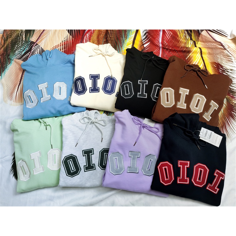 oioi rose 5252byo!oi cotton nguyên chất có mũ trùm đầu unisex