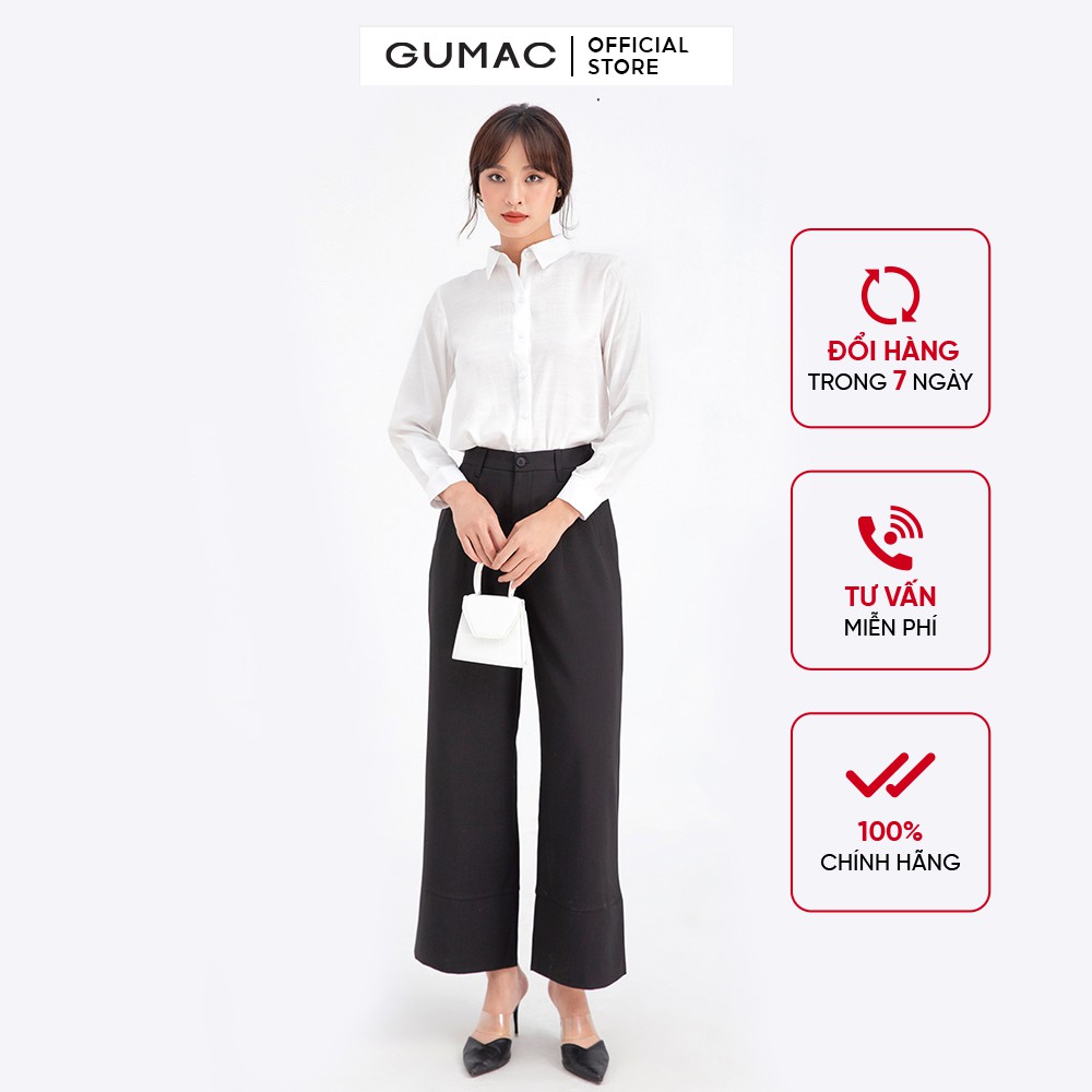 [Mã WABRGM11 giảm 10% đơn 250K] Áo sơ mi cơ bản GUMAC AB659 | BigBuy360 - bigbuy360.vn