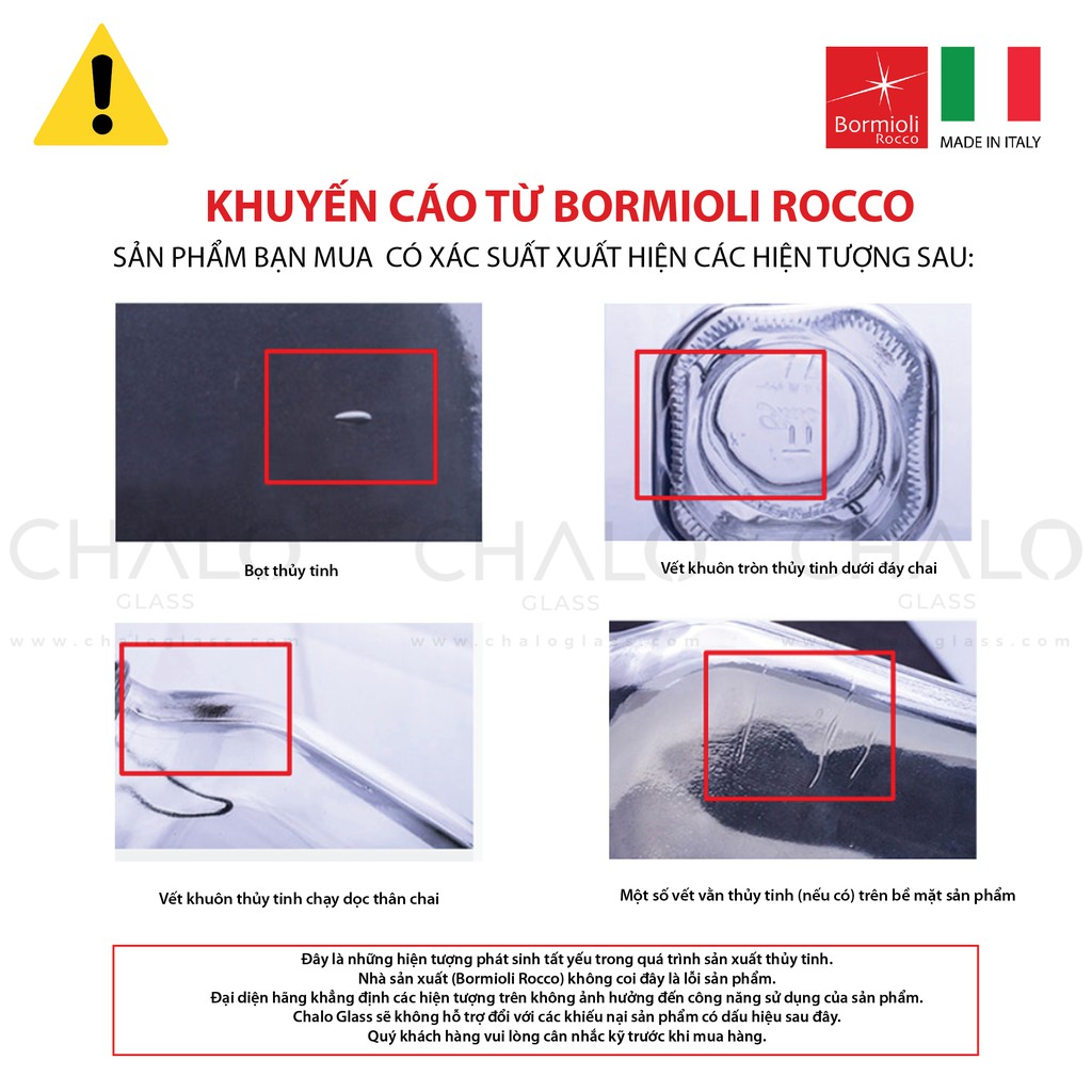 [Made in Italy] Hũ thủy tinh Bormioli Rocco Quattro Stagioni Anfora 300ml &amp; 500ml - 365610 &amp; 365630