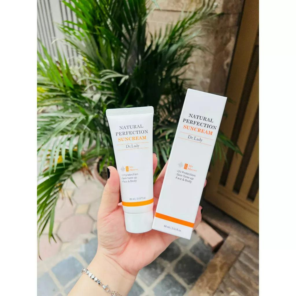 Kem chống nắng Dr. Lady Suncream 60ml nâng tone đẹp, kiềm dầu tốt