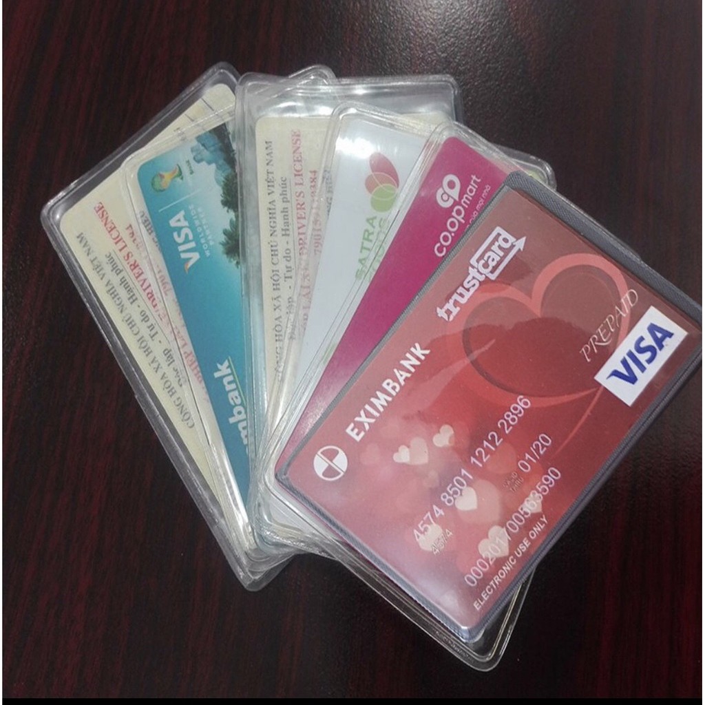 ( Giá Sỉ ) Combo 5 Túi đựng thẻ căn cước công dân, bằng lái xe, ATM, Card visit, CMND