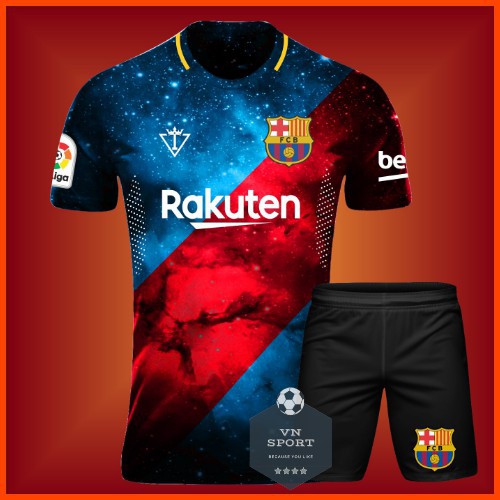 Đồ Đá Banh Barca Thiết Kế Cực Đẹp - Hàng Thun Cao Cấp - Miễn Phí In Tên + Số Khi Đặt Đội