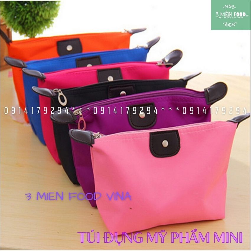 Túi Đựng Mỹ Phẩm Du Lịch-Túi đựng đồ trang điểm mini nhiều màu,Đa Năng Chống Nước-3 miền food vina