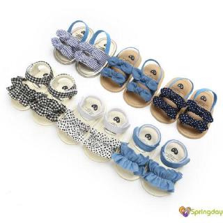 Giày Sandal Đính Nơ Cho Bé Gái