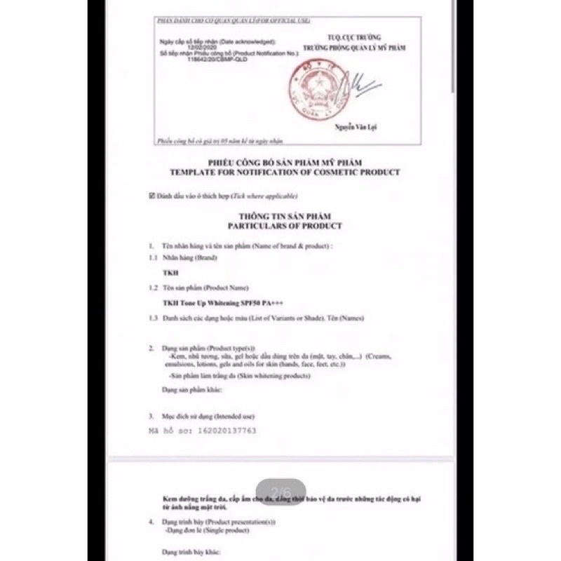 KEM CHỐNG NẮNG TRẦN KIM HUYỀN MẪU CŨ