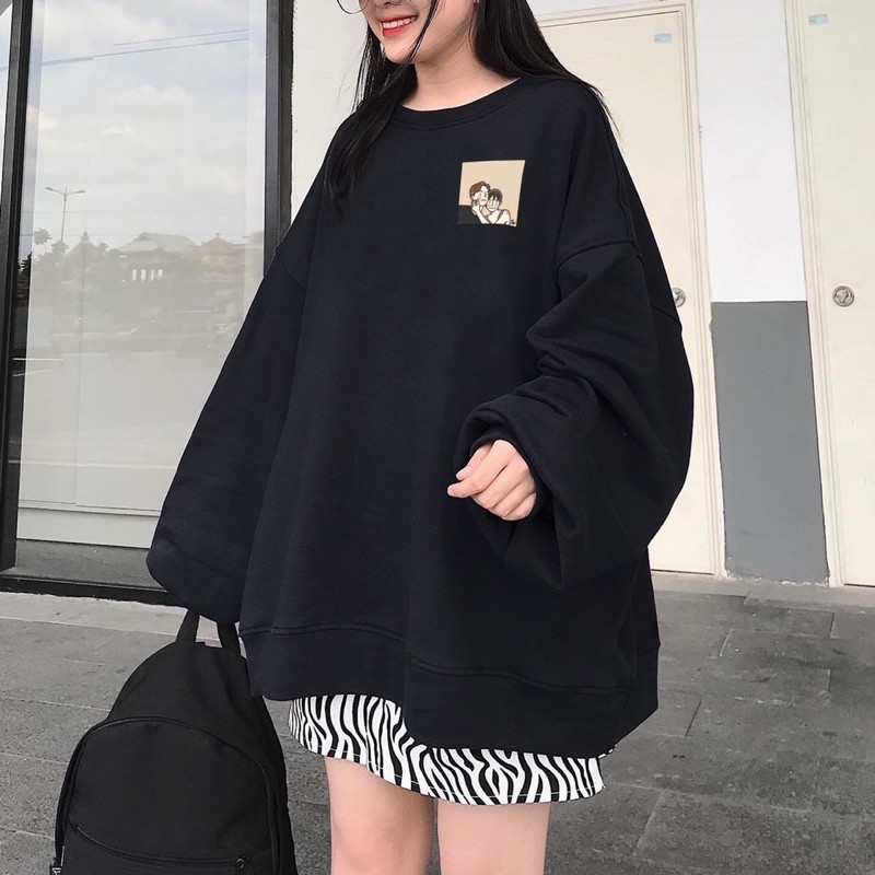 [Mã 12FASHIONSALE1 giảm 10K đơn 50K] [FREESHIP 50K Áo sweater nỉ đôi bạn(có video), áo sweater đôi bạn siêu xinh | BigBuy360 - bigbuy360.vn