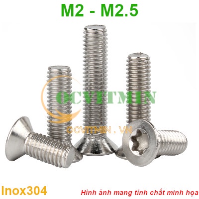 Shopee.vn/ocvitmin Ốc Lục Giác Bông M2 M2.5 Lục Giác Sao Inox 304 Hút Nam Châm