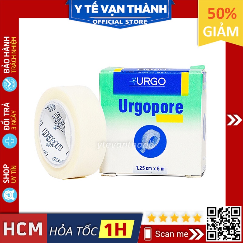 ✅ Băng Keo Giấy Y Tế- Urgopore, Không gây kích ứng da Thailand -VT0330