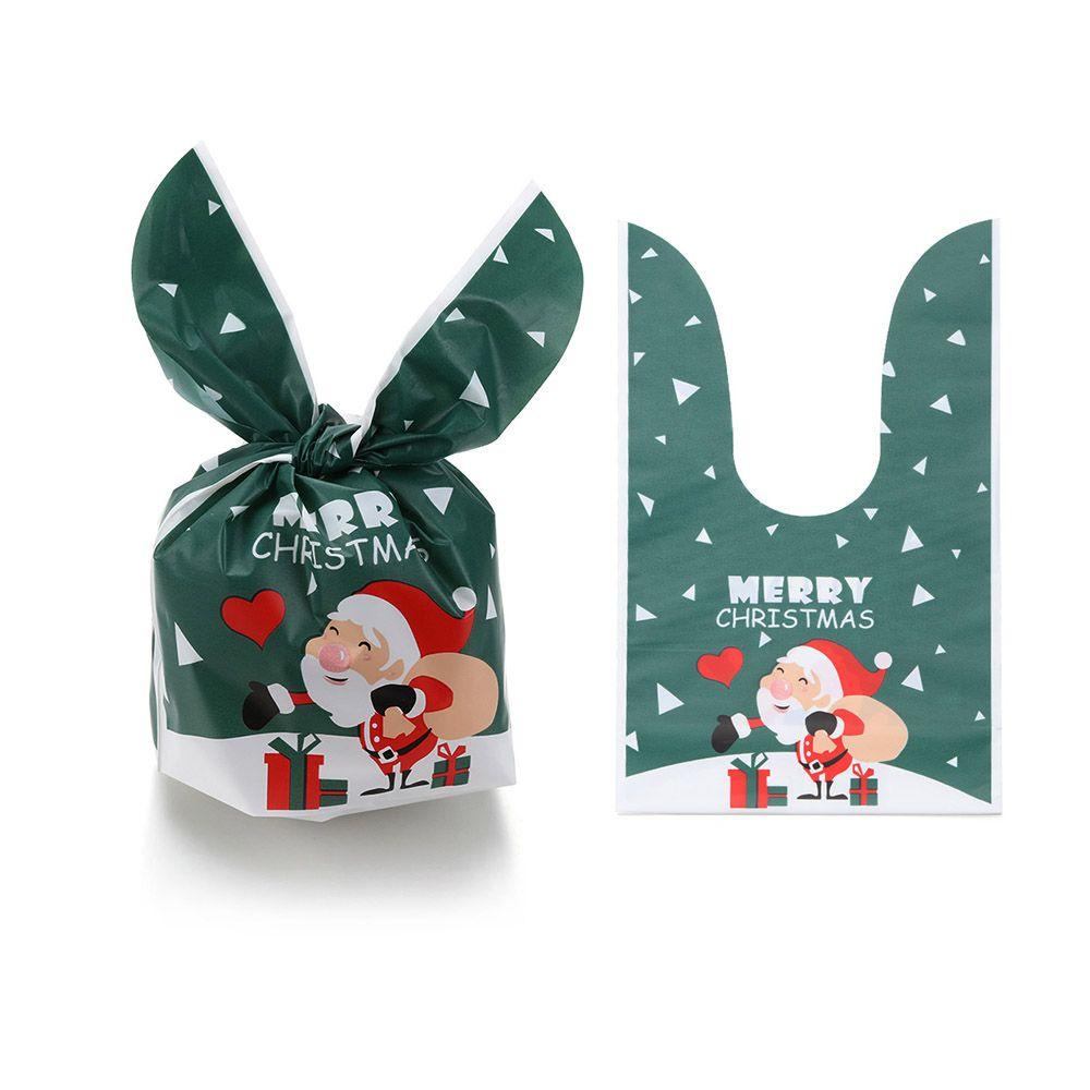 Set 50 Túi Đựng Kẹo Hình Ông Già Noel Tai Dài