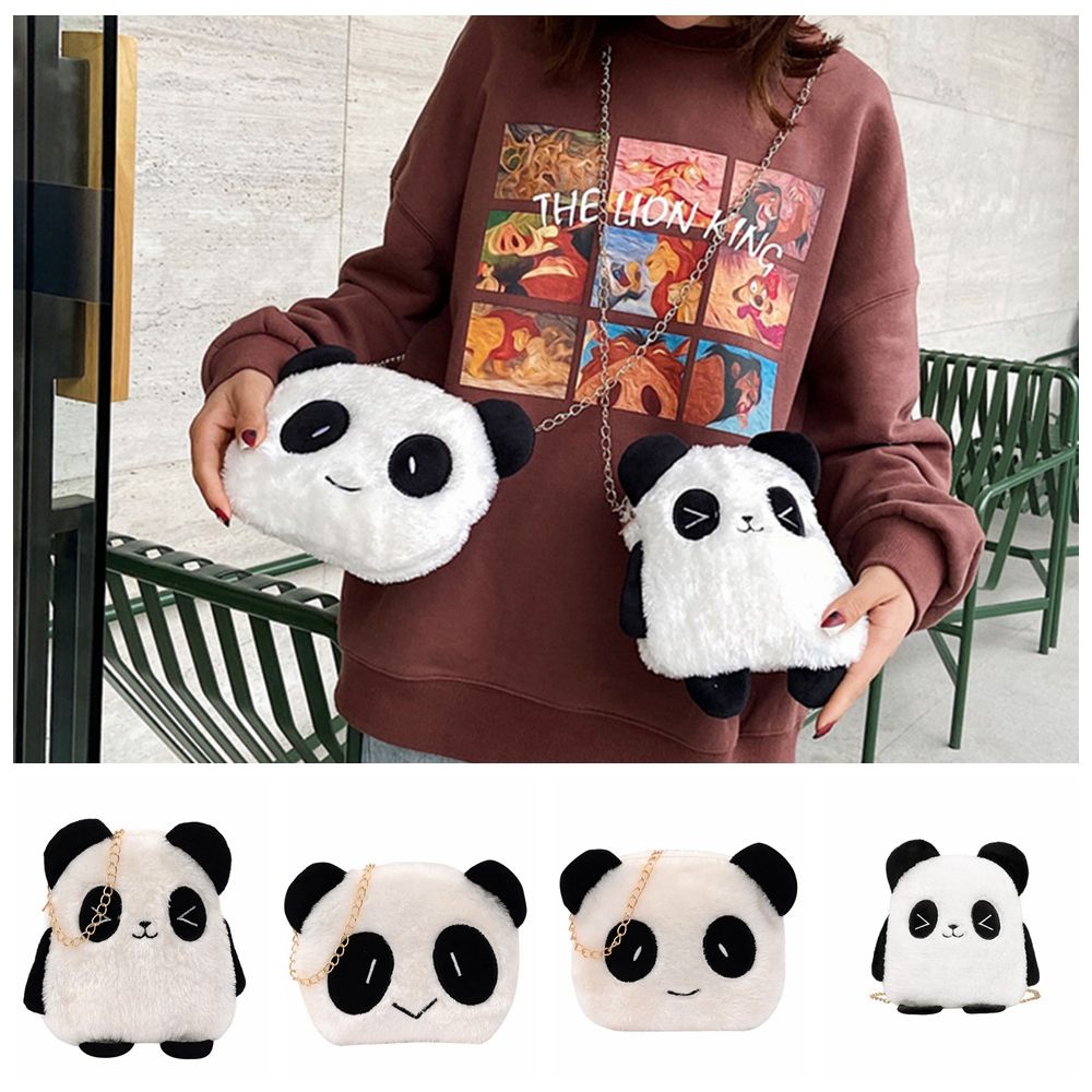 Túi đeo chéo hình gấu trúc dễ thương thời trang