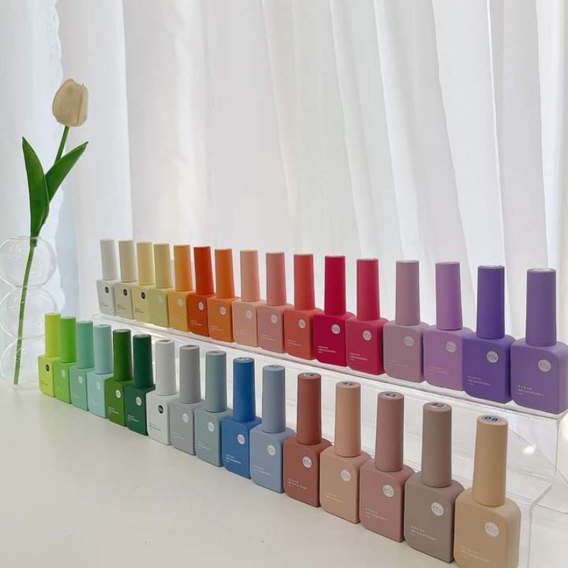 Sơn Jikai Hàn 60 màu chuẩn mướt tặng kèm 2 bảng màu đẹp và Base Top🥰