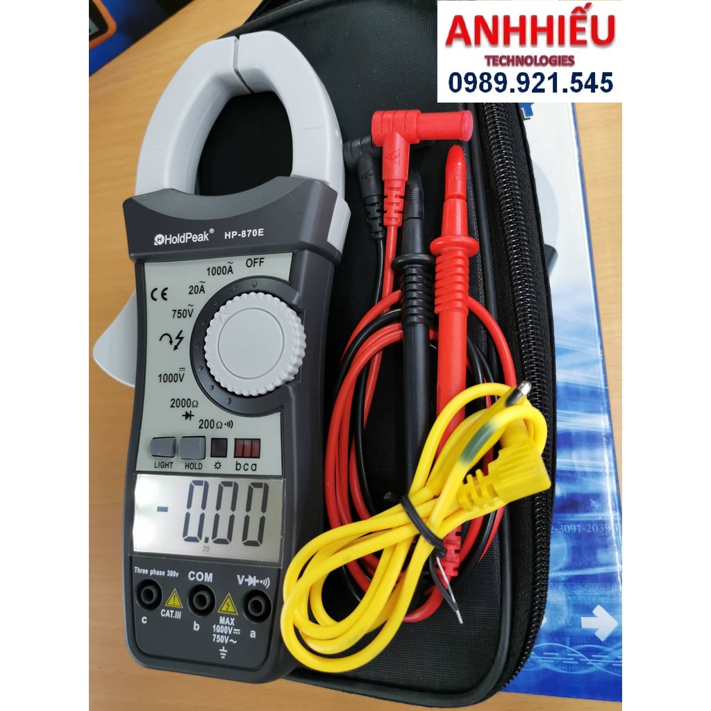 Ampe kìm đo dòng điện Holdpeak HP-870E