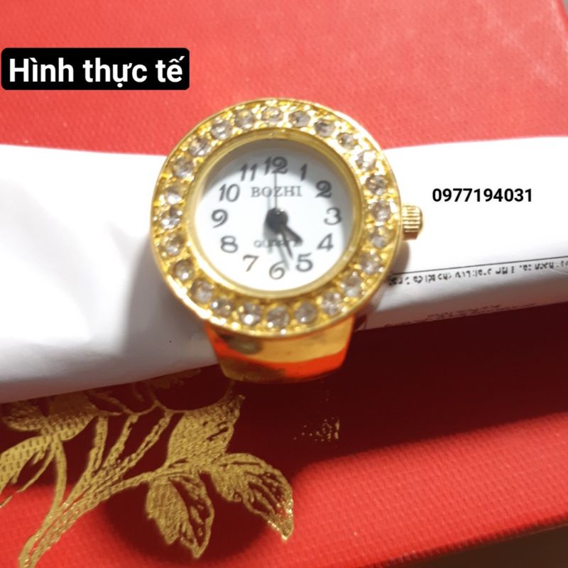 Nhẫn đeo tay tích hợp đồng hồ xem giờ nam nữ. Thời trang Thái Lan độc đáo