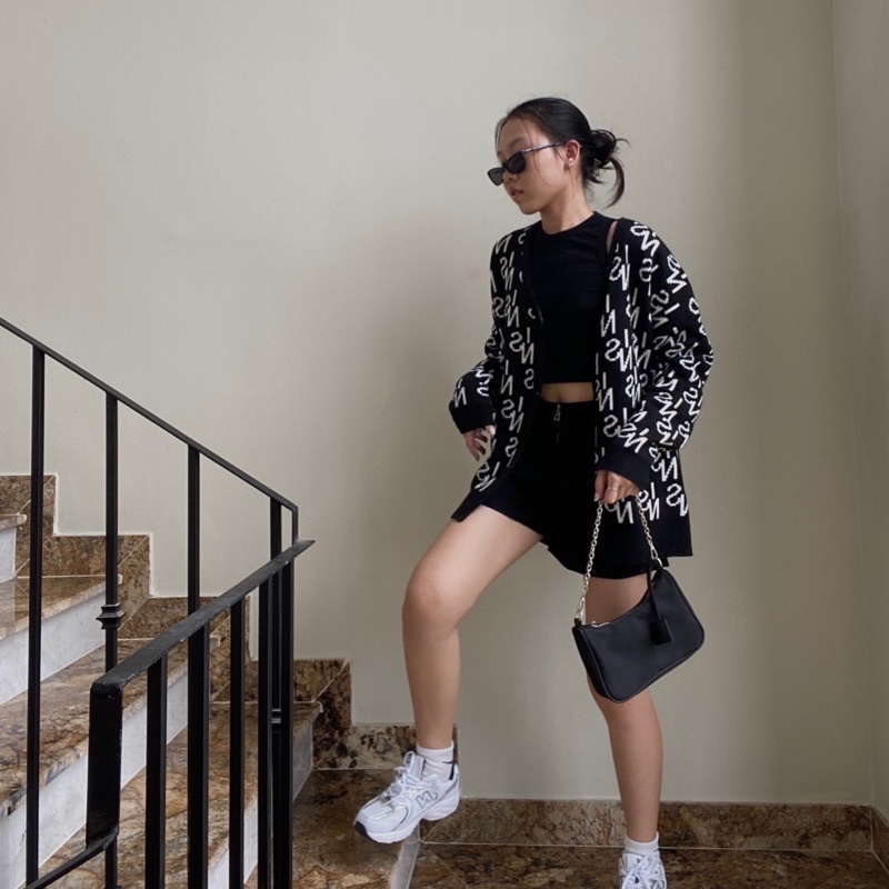 Áo Cardigan oversize unisex , áo khoác len nữ INS