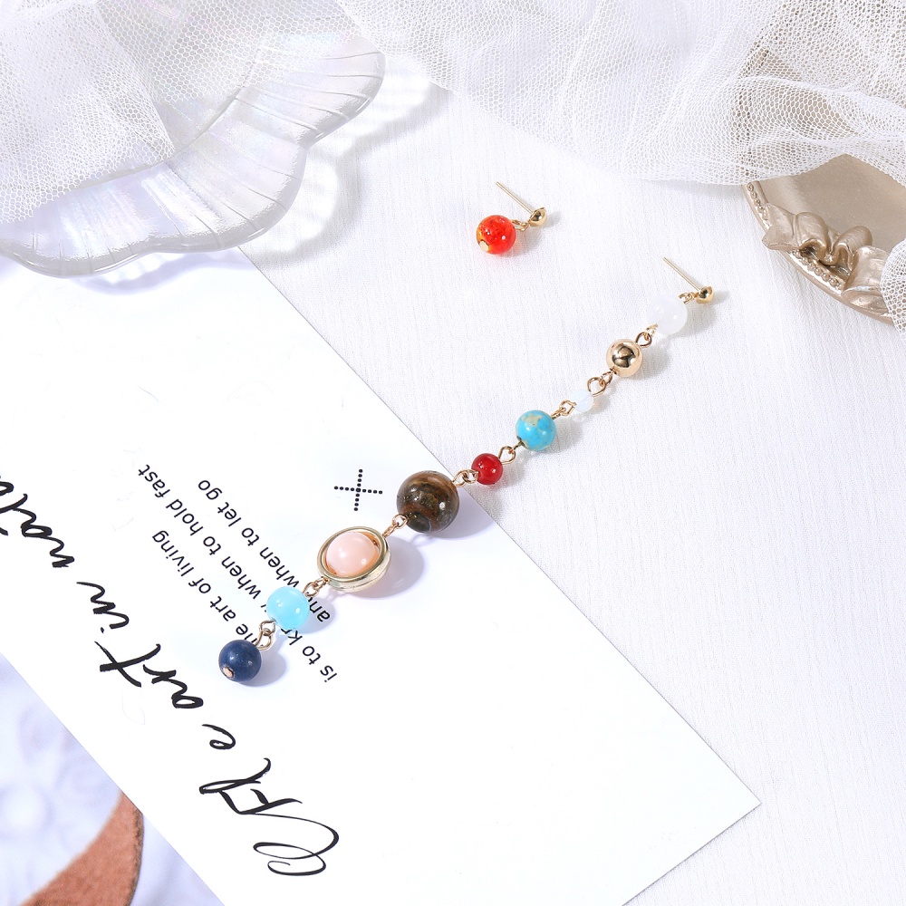 Set 1/2 Vòng Tay / Vòng cổ Thiết Kế Sáng Tạo Hình Hành Tinh Hệ Mặt Trời