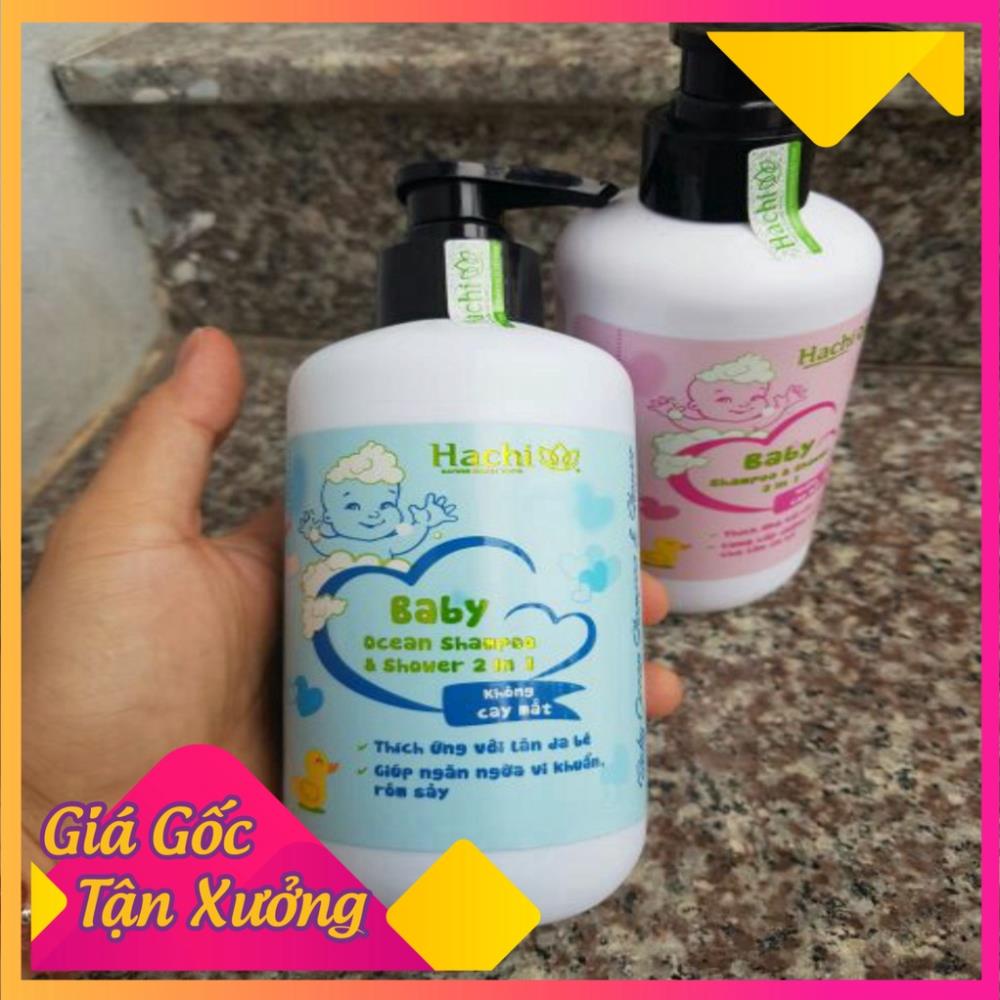 Sữa Tắm Gội HACHI BABY 350ML Bảo Vệ An Toàn Cho Làn Da Bé, Thơm Mát, Hàng Nhập Nước Ngoài, Dùng Thử 1 Tuần