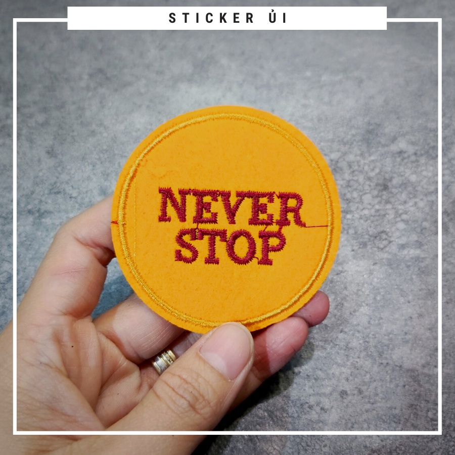 Sticker ủi áo Cao cấp - CÓ SẴN KEO ỦI - sticker vải dùng làm miếng vá áo, phụ kiện trang trí quần áo, balo, giày, nón