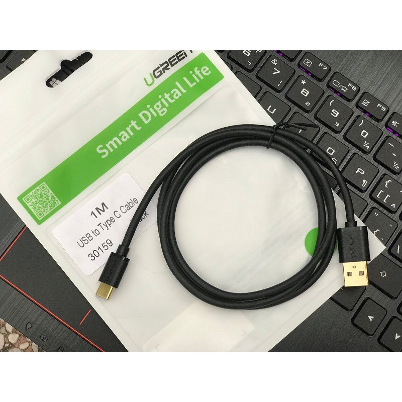 Cáp chuyển USB Type C sang USB 2.0 Ugreen 30159 (dài 1m)