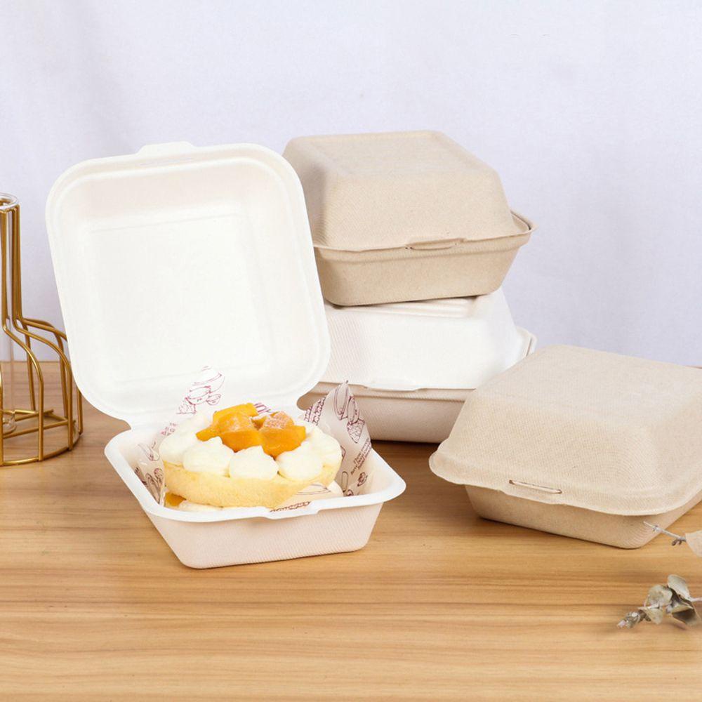 Hộp Đựng Thức Ăn Trưa Có Thể Phân Hủy Sinh Học Dùng Trong Lò Vi Sóng
