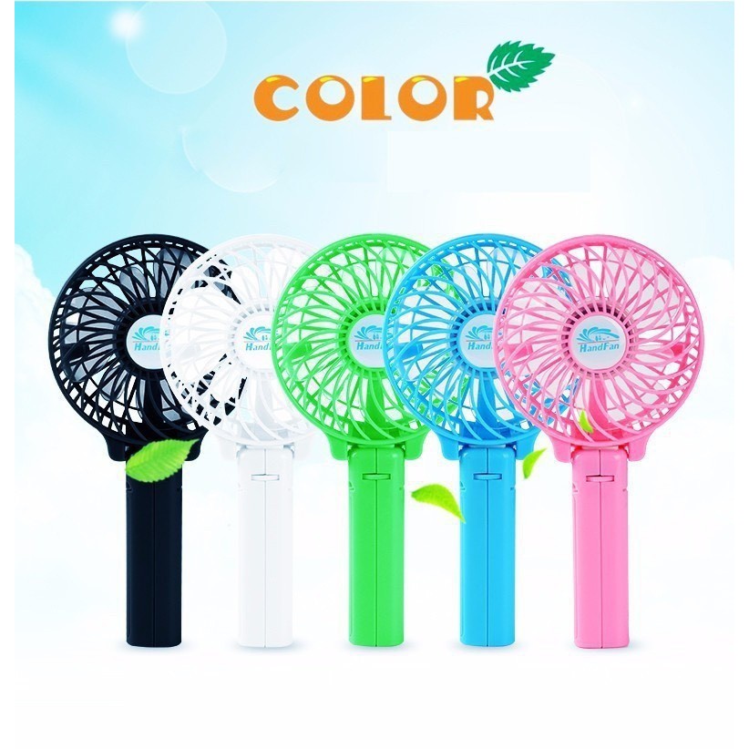 Quạt Mini Cầm Tay 3 Tốc Độ, Gấp Gọn Được (handy mini fan) - màu ngẫu nhiên