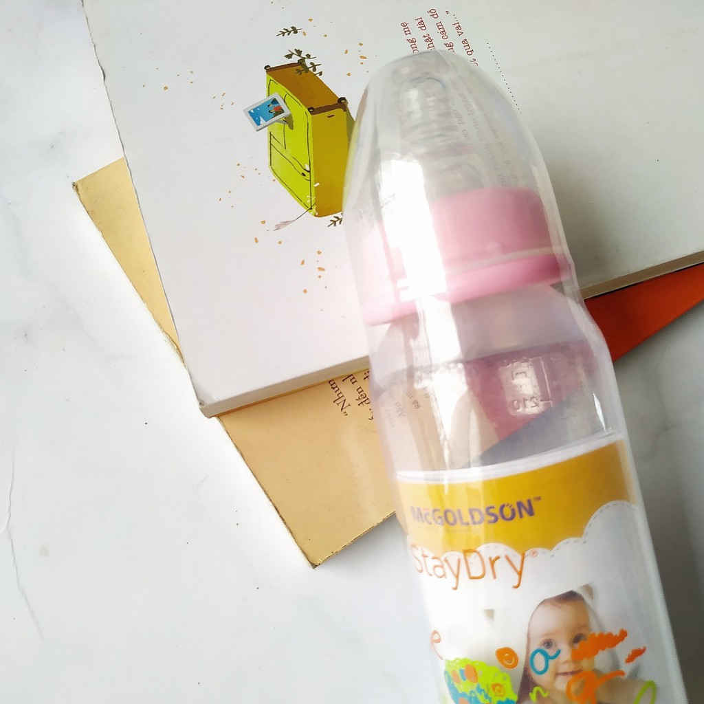 [Nhập SPE2545 hoàn 10K xu cho đơn 50K] Bình Sữa Cổ Hẹp Mcgoldson 240ml Cho Bé Trai/ Bé Gái
