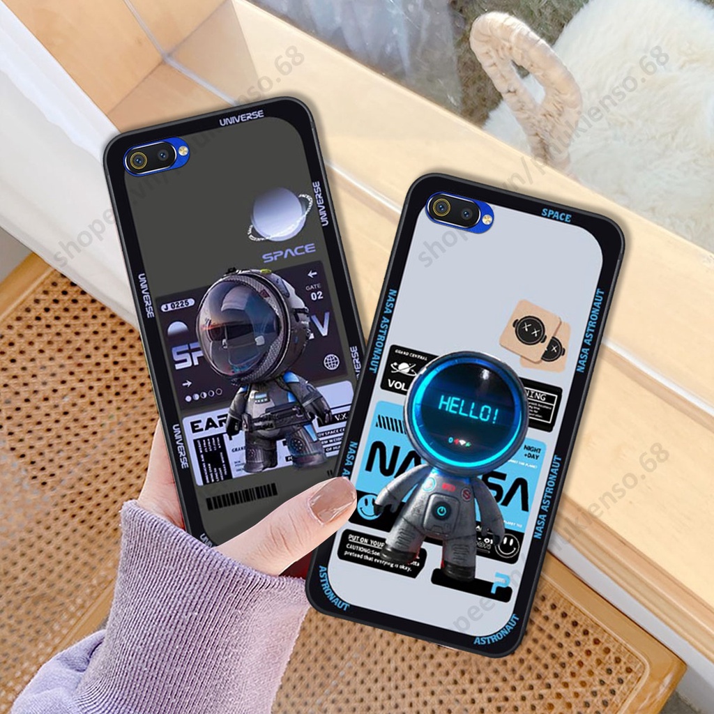 Ốp lưng Realme C1 / C2 hình người máy, robot nasa đáng yêu dễ thương