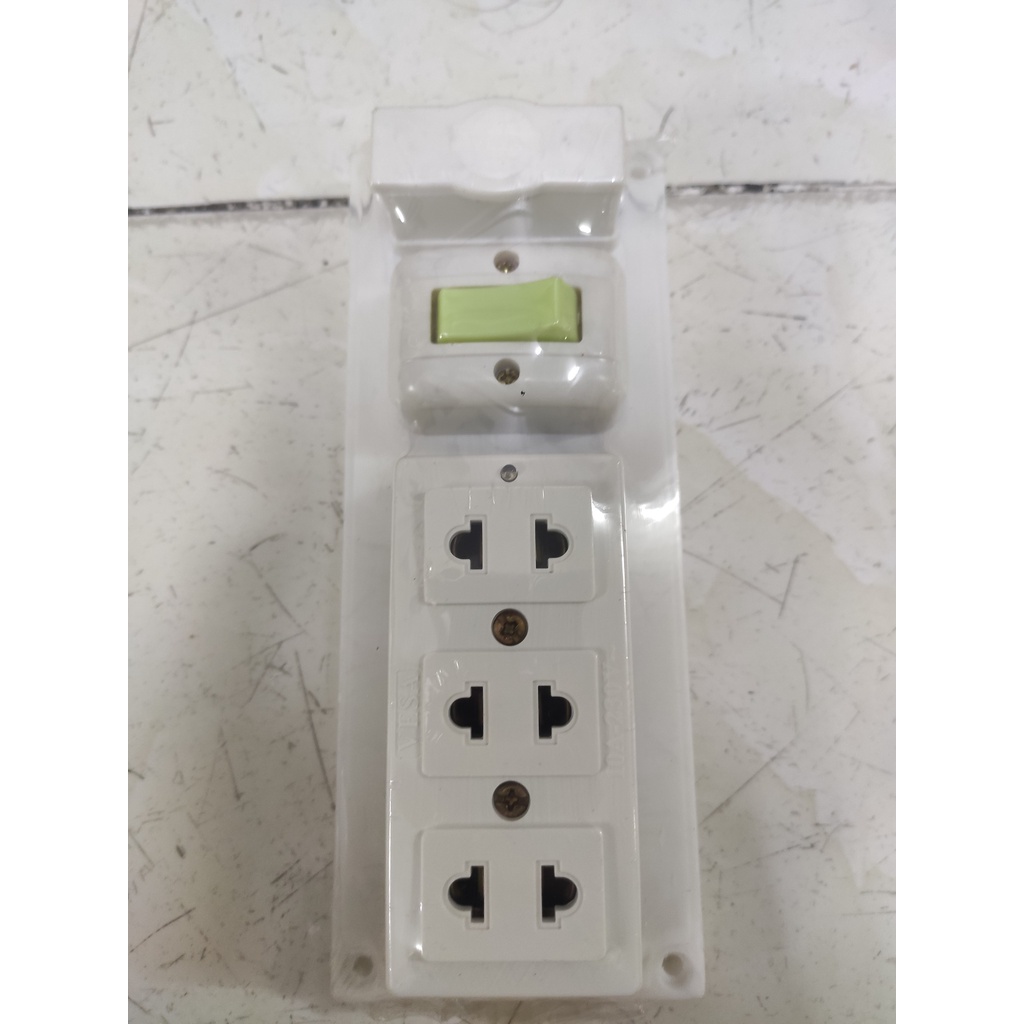Táp lô điện hiệu Slin giả âm 1 2 3 công tắc 3 ổ cắm