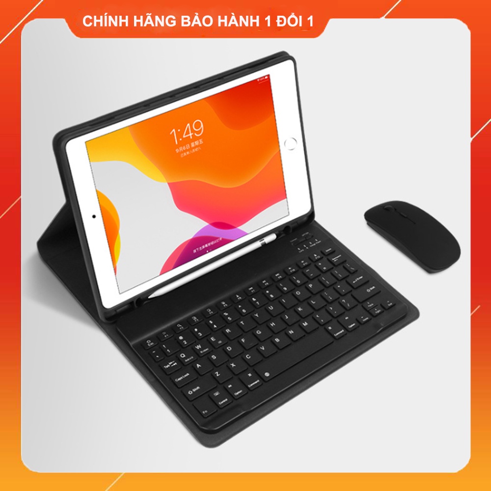 Bao da ipad + bàn phím có ngăn đựng bút Silicon cực chất ốp ipad Air 4/Pro 11/10.5/9.7/Gen 5/6/7/8/Air 1/2/3