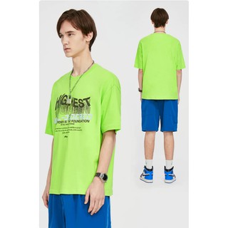 Áo thun phản quang Highest xanh neon - ẢNH THẬT